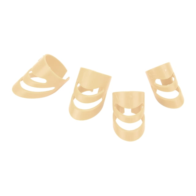 Guitar Finger Pick, 4pcs Polyoxymethylene Resin Fingertip Picks For Ukulele Beige