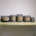 thumbnail image 5 of Hometrends 14oz DARK AMBER & PEONY Scented Frosted Jar Candle, 5 of 5