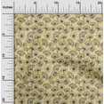 thumbnail image 2 of oneOone Silk Tabby Yellow Fabric Tropical Craft Projects Decor Fabric Printed By The Yard 42 Inch Wide, 2 of 4