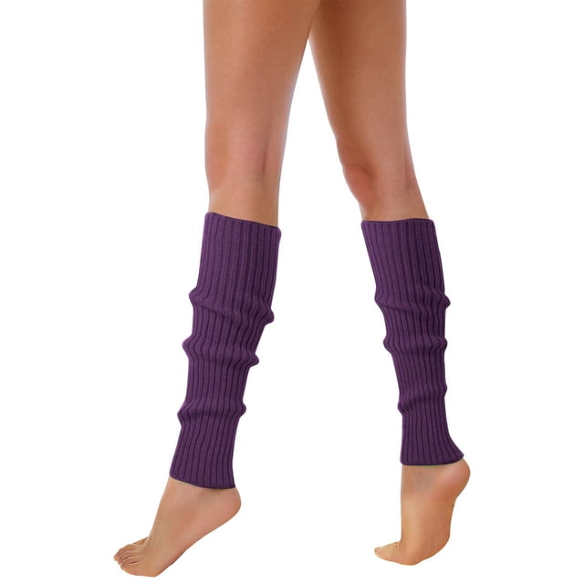 Kcodviy 80S 90S Leg Warmers Socks for Women Size 6-9 for Women Neon Ribbed Compression Socks for Men Leg Socks Stylish Accessories Ruffle Socks Colorful Fluorescent Wool Knitted Sock Sleeves