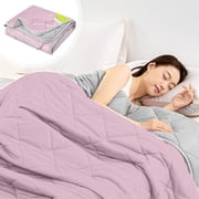 QTOCIO Cool Feeling Silk Fiber Summer Comforter Summer Cooler Gift Comforter Conditioner Comforter Solid Color