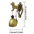 thumbnail image 3 of Apmemiss Liquidation Sonnette Intérieure et Extérieure Suspendue à la Porte Porte en Métal Fer Carillon Éolien Ornements, 3 of 6
