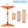 thumbnail image 2 of Uxcell Stair Tread Template Tool 8 Adjustable Length Stair Gauge, Yellow, 2 of 7