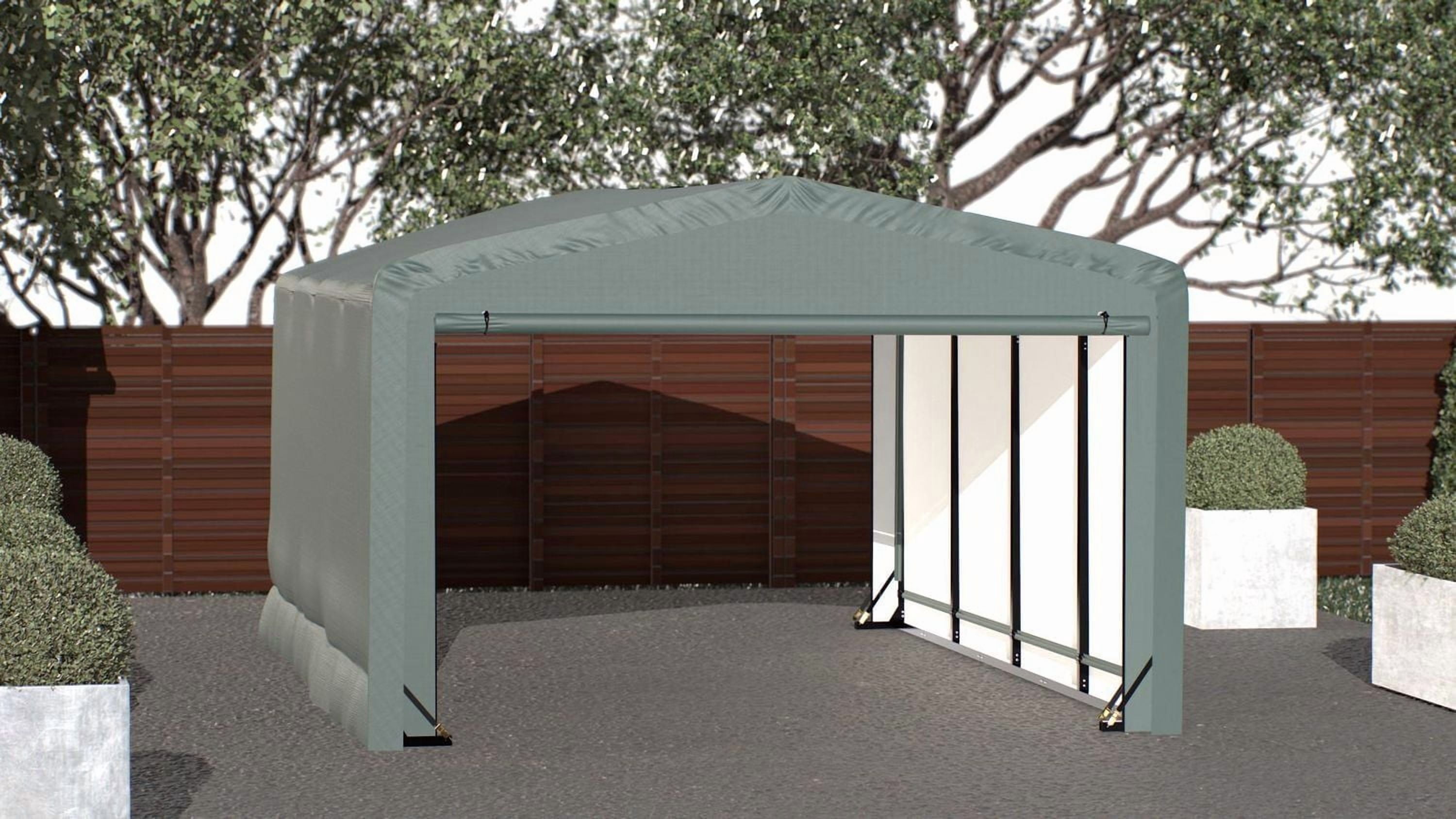 ShelterTube Wind and Snow-Load Rated Garage, 12x18x8 Green