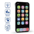 thumbnail image 4 of SIYTUAU Learning Smart Phone Toy With Led Touch Screen Black Educational Machine For Babies Requires 3 Aaa Batteries Plastic Kids Educational Phone Toy, 4 of 9