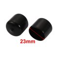 thumbnail image 2 of Unique Bargains 5Pcs 23mm Inner Dia PVC Flexible Vinyl End Cap Screw Protector Cover Black, 2 of 4
