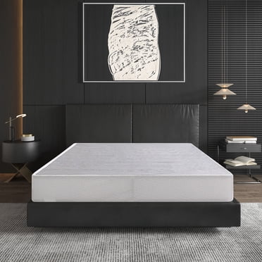 EGOHOME 9 inch Queen Size Metal Box Spring, Easy Assembly Mattress Foundation, 80"*60"*9"