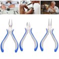 thumbnail image 4 of Kit, Portable Round+Needle Nose Winding Clamping Tools Jewelry Pincers  For Electrical Wiring, 4 of 8