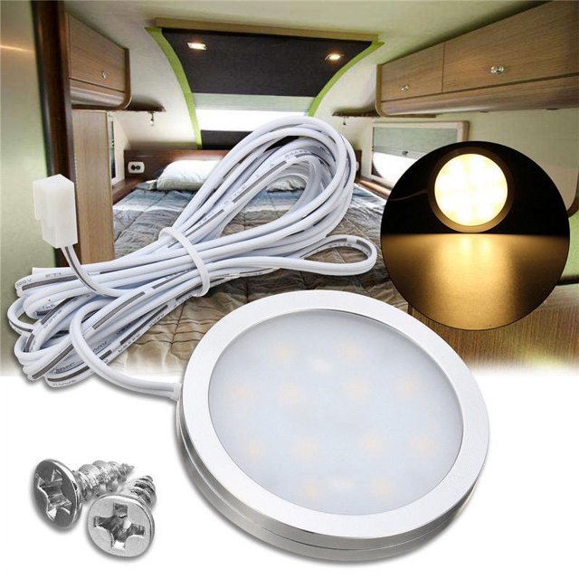 Lampe DEL 12 V pour VR, Roulotte, Bateau, Intérieur, Plafond, Toit Rabattable, Blanc Chaud