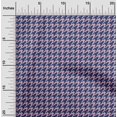 thumbnail image 2 of oneOone Viscose Jersey Blue Fabric Houndstooth Craft Projects Decor Fabric Printed By The Yard 60 Inch Wide, 2 of 4