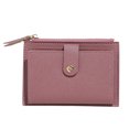 thumbnail image 1 of Trayknick Women Wallet Multi Card Slot Smooth Zipper Faux Leather Small Size Fine Texture Short Wallet for Shopping Watermelon Red, 1 of 13