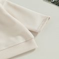 thumbnail image 4 of Baby Boys 2PCS Pants Sets Long Sleeve Round Neck Sweatshirt Tops Solid Color Pants Sets, 4 of 6