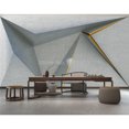 thumbnail image 4 of Papier Peint 3D Lignes Géométriques en Béton SKU# WAL0034, 4 of 9
