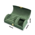 thumbnail image 3 of Bead Velvet Travel Portable Jewelry Box, Arched Small Jewelry Storage Box, Fashion Packaging Box, Fleece Material, Secure, for Travel Daily Use, 3 of 6