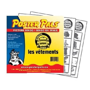 Jeux de Bingo vêtements en français