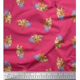 thumbnail image 1 of Soimoi Velvet Fabric Wool & Cat Animal Print Fabric by Yard 58 Inch Wide, 1 of 3
