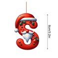 thumbnail image 3 of Birdeem Christmas Tree Decorations,26 Letters Christmas Tree Decoration Pendant Christmas Tree Ornaments Personalized Diy Christmas Ornaments Christmas Decoration Xmas Tree Hanging Decor Feature, 3 of 5