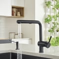 thumbnail image 5 of Linus Low Arc Pull-Out Dual-Spray Kitchen Faucet - Coal Black, 5 of 5