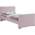 thumbnail image 1 of Meridian Furniture Lit Simple en Velours Rose Dillard, 1 of 6