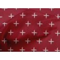 thumbnail image 4 of oneOone Organic Cotton Voile Fabric Plus Sign Kasuri Printed Craft Fabric BTY 42 Inch Wide, 4 of 4