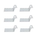 thumbnail image 1 of Support de Poteau en T, Support de Montage Robuste en Fer Installation Facile 6 Pcs pour Clôture, 1 of 7
