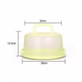 thumbnail image 3 of Wzzjkit Cake Carrier Portable Transparent Cover with Handle Two Sided Cake Holder Taste Fresh Storage Round Cake Container, Container Holds Pies, 3 of 5