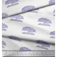 thumbnail image 2 of Soimoi Moss Georgette Fabric Tree Block Printed Fabric 1 Yard 42 Inch Wide, 2 of 3