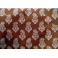thumbnail image 5 of oneOone Cotton Silk Brown Fabric Block Craft Projects Decor Fabric Printed By The Yard 42 Inch Wide, 5 of 5
