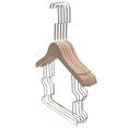 thumbnail image 3 of 5Pcs Solid Wood Onesie Hangers Log Unpainted Suit Hanger Set for Children, 3 of 3