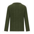 thumbnail image 4 of Dvkptbk Sweater Man Fashion Long Sleeve Wool Sweater Wool Sweater Button Pocket Knit Tops Clothes on Clearance, 4 of 5