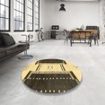 thumbnail image 3 of Ahgly Company Tapis d'Intérieur Carrés Abstraits Brun Foncé, Tapis de Zone Abstraits, 4 Pieds Carré, 3 of 6