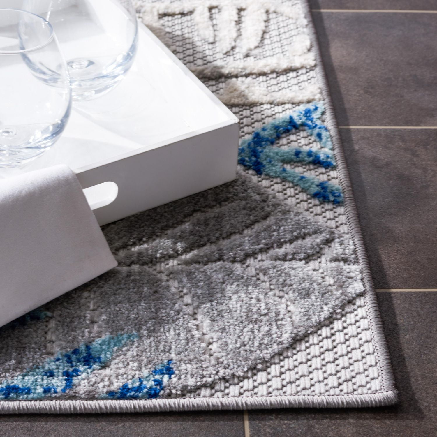 SAFAVIEH Cabana Kuzman Floral Outdoor Area Rug