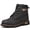 Mid Top Black, variant on MAWCLOS Men Work Boots Steel Toe Safety Boot Puncture-proof Slip Resistant Industrial Shoes Leather Construction Hiking Bootie Mid Top Black 9