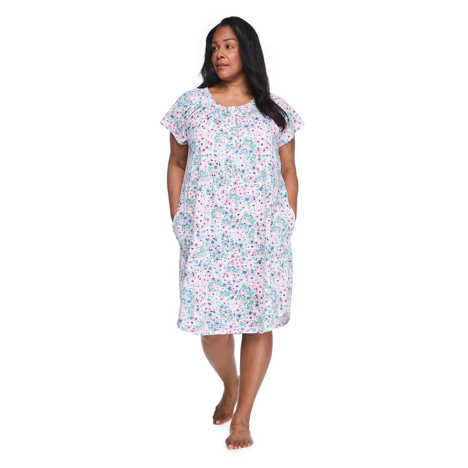 Chemise de nuit imprimée Iyla Plus pour femmes