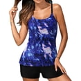 thumbnail image 3 of Plus Size Bathing Suit For Women Floral Tankini Swimsuits Bathing Suits Two Piece Tankini Tops Bikini Bottoms, 3 of 8