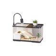 thumbnail image 1 of Yhmxh Turtle Tank Kit With Basking LED Heat Lamp Decorations Aquatic Terrestrial Habitat For Small Reptiles Organization and Storage Home Decor, 1 of 3