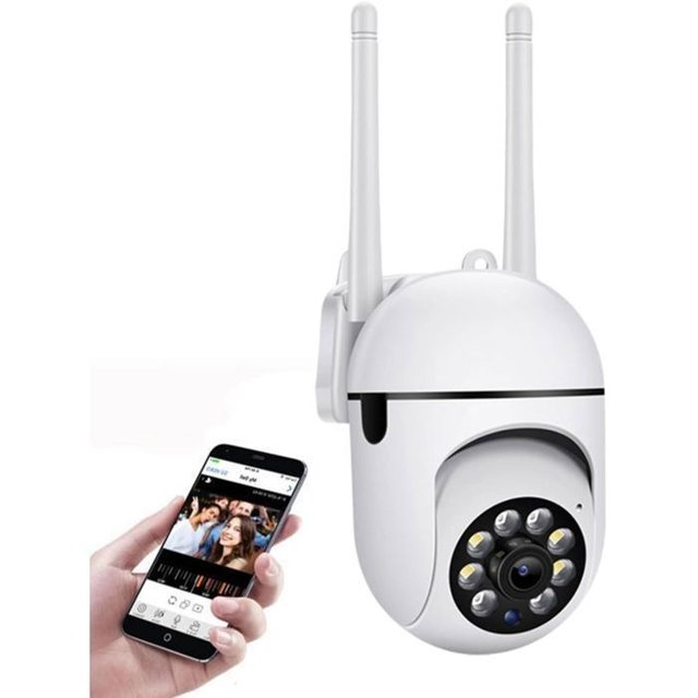 2pcs 3MP WiFi Indoor/Outdoor Cameras Two-Way Audio Night Vision Motion Detection AI 355° Tracking