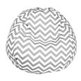 thumbnail image 1 of Gray Chevron Small Classic Bean Bag, 1 of 5