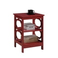 thumbnail image 3 of Convenience Concepts Omega Table d'Appoint, Fini Bois Rouge Canneberge, 3 of 6