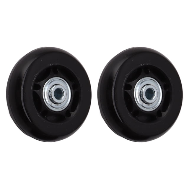 2 Pcs Roues de Remplacement pour Bagages, Roues Pivotantes en Caoutchouc Silencieuses avec Roulements à Billes pour Valise et Patins Extérieurs en Ligne et Planche à Roulettes