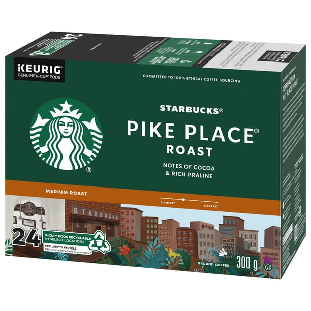 Starbucks® Pike Place® Roast Medium Roast Ground Coffee K-Cup