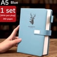 thumbnail image 1 of Meitianfacai Business Notebook Thick A5 Leather Journal Deluxe Office Notepad Notebook Meeting Notes Book Large-sized Work Diary, 1 of 9