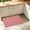Red, variant on Woven Texture Door Mat Soft Absorbent Non-Slide Bathroom Mat for Kitchen Living Room