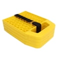 thumbnail image 2 of 4 Pcs Coussinet de Prise pour VR Empêcher les Vérins de s'Enfoncer Antidérapant Résistant aux Intempéries Bloc de Prise de Nivellement pour Caravane Roulotte Remorque Jaune, 2 of 14