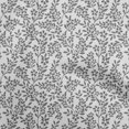 thumbnail image 1 of oneOone Rayon Light Gray Fabric Floral Craft Projects Decor Fabric Printed By The Yard 56 Inch Wide, 1 of 5