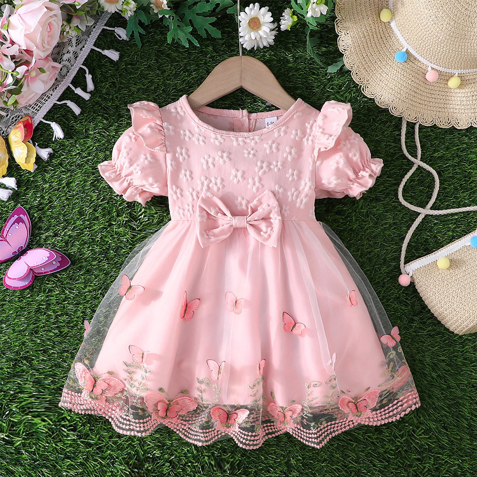 Toddler Girl Dresses Tutu Dress Girls Birthday Girl Dress Party Dresses For Girls Baby Girl Outfits 12-18M