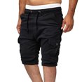 thumbnail image 3 of Diufon Men's Athletic Shorts Drawstring Waisted Outdoor Sport Shorts Spring Summer Hiking Shorts with Pockets, 3 of 5