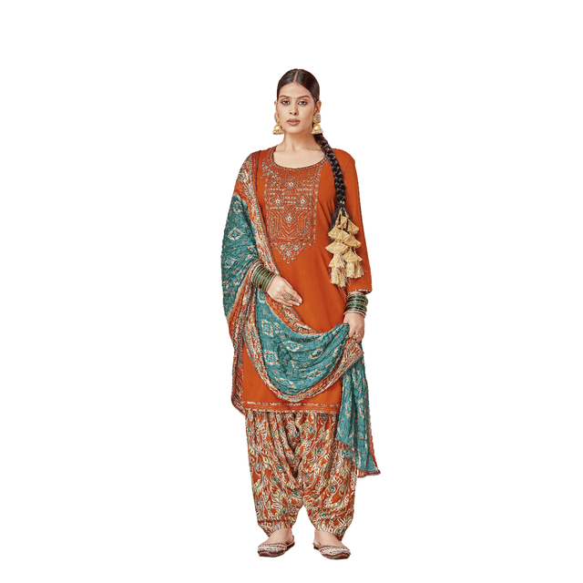 Custom Made Indian Pakistani Printed Rayon Tiered Kurti