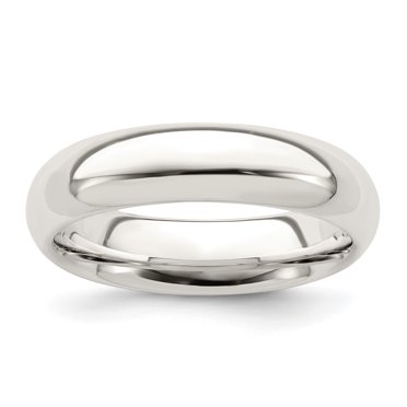 925 Sterling Silver 5mm Comfort Fit Size 11 Band Ring