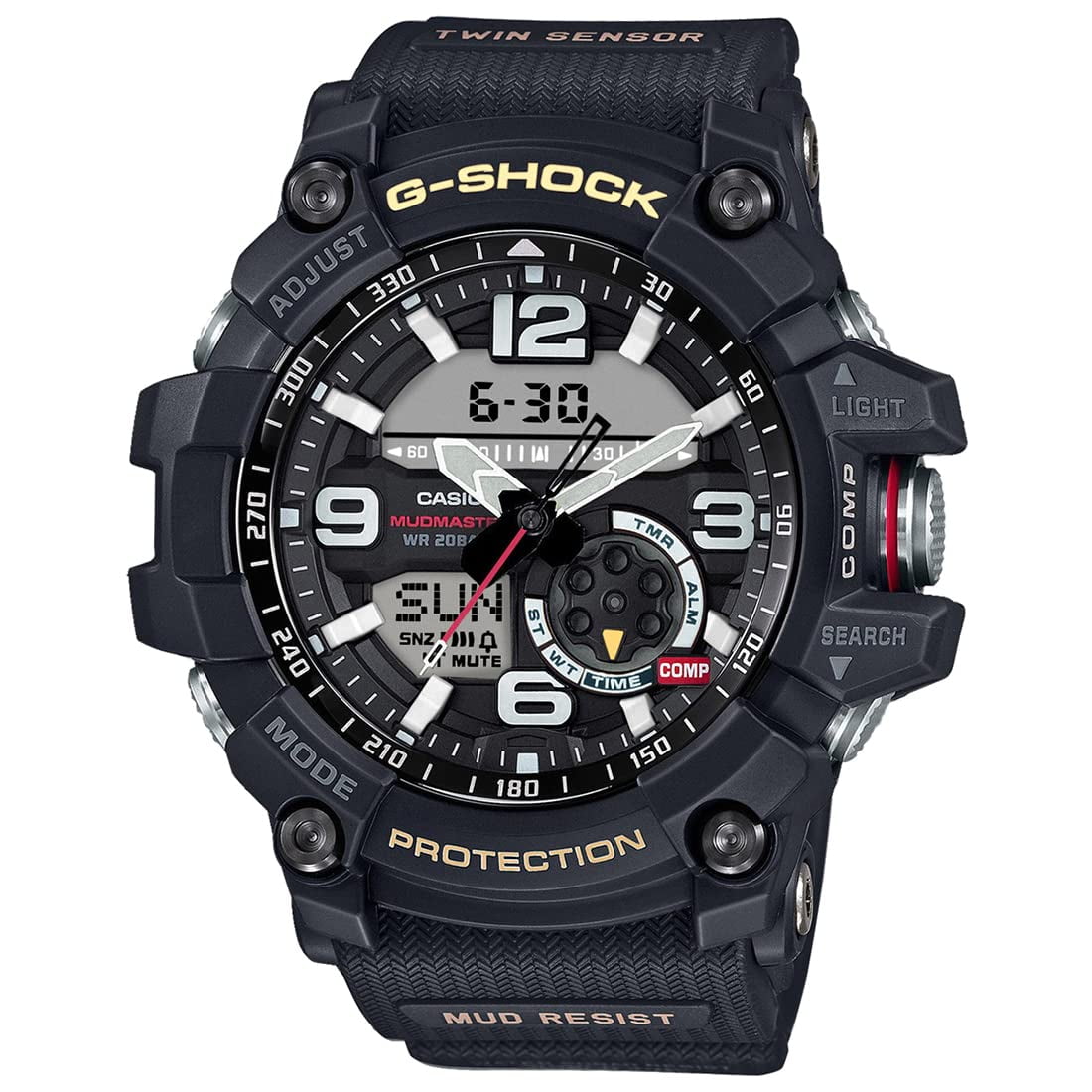 Casio G-Shock Mudmaster Twin Sensor Mens' Sports Watch (Black